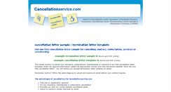 Desktop Screenshot of cancellationservice.com