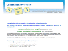 Tablet Screenshot of cancellationservice.com